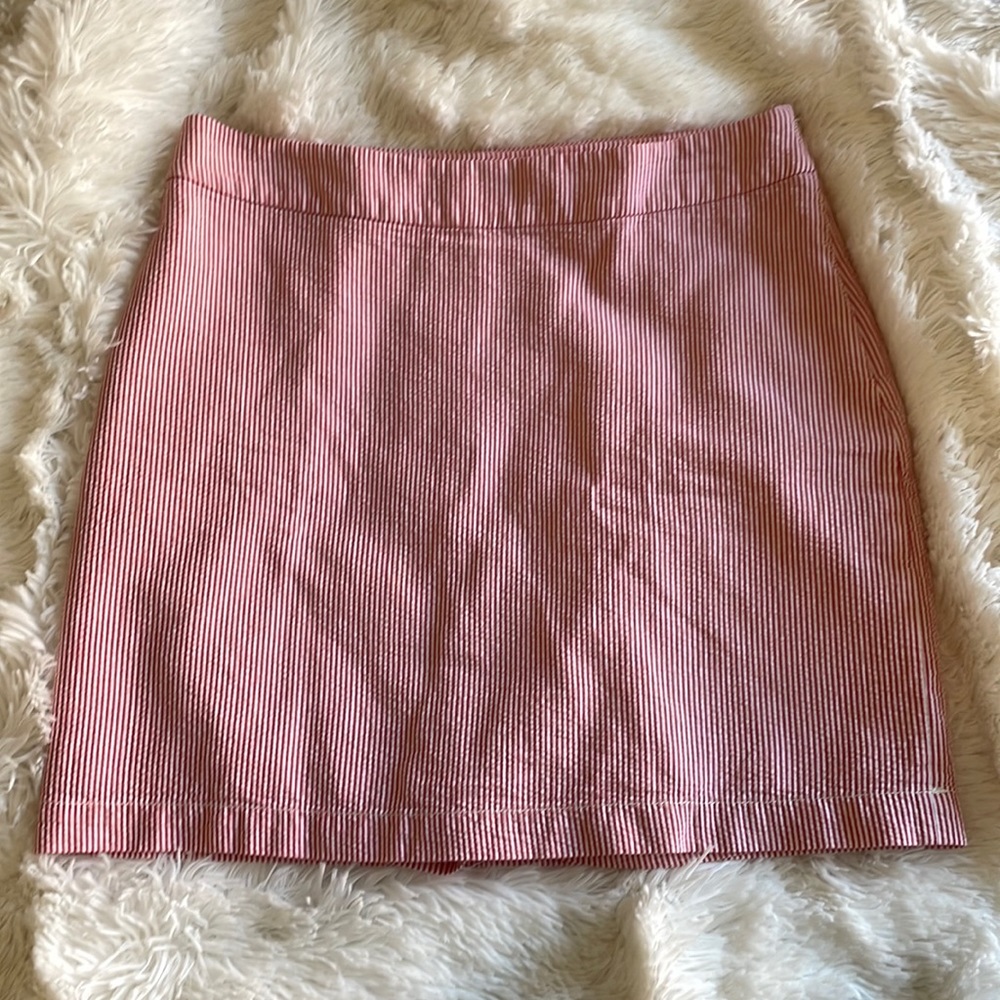 Women’s Talbots Red & White Stripe Skirt with shorts Size 6
